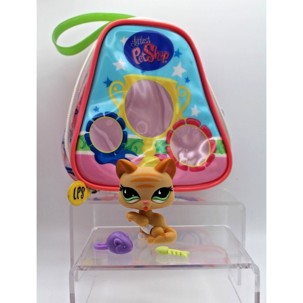 Littlest Pet Shop LPS #842 Cat Pets On The Go Purse Accessories Authentic Hasbro